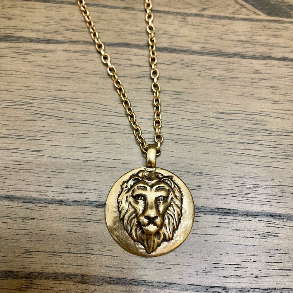 Patricia Nash Gold Lion Chain Necklace